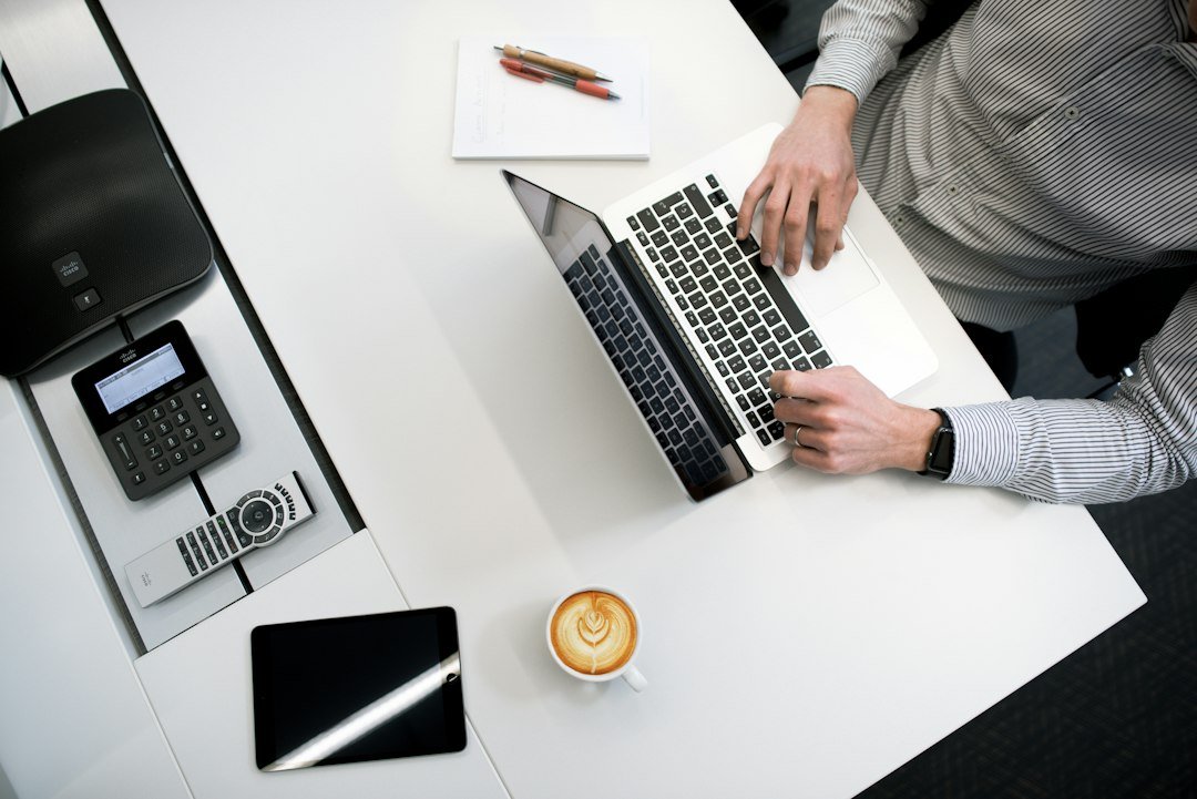 Self-employed applicant reviewing business finances